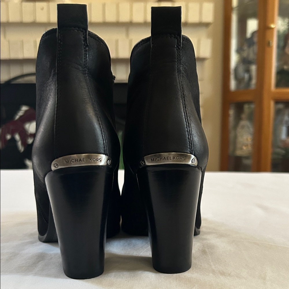Michael Kors Sleek Black Ankle Booties - Picture 4 of 6